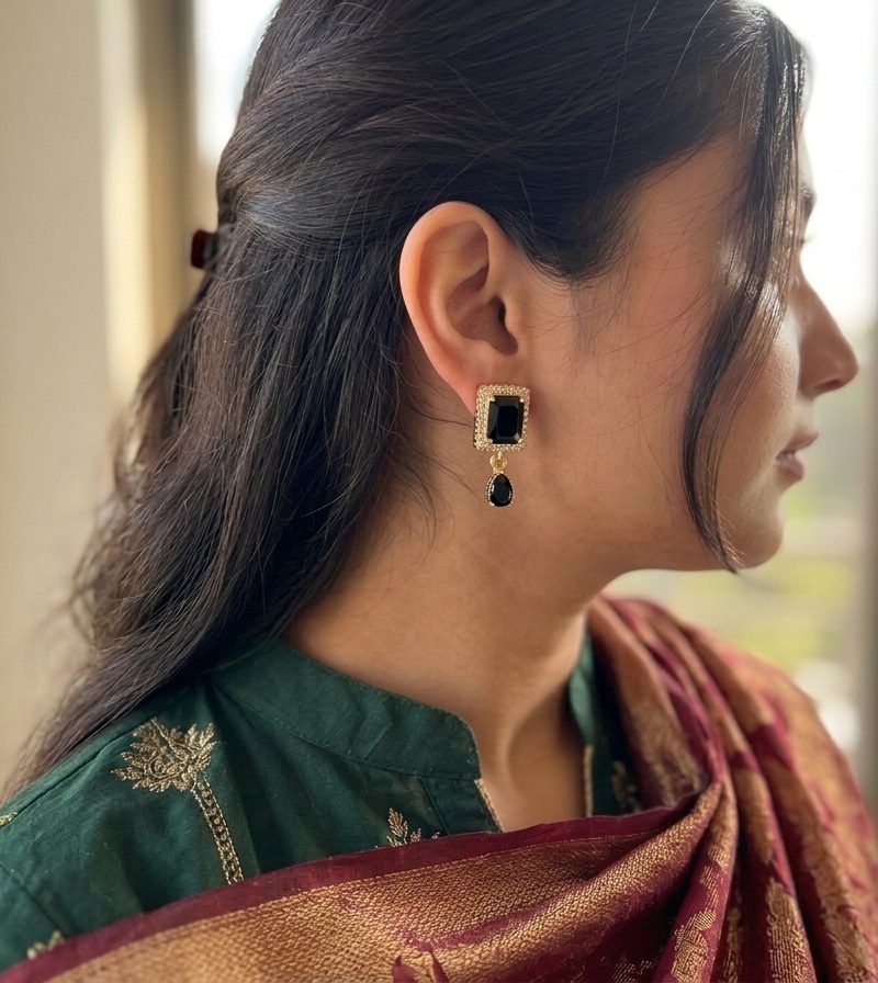 Halo Drop Earrings