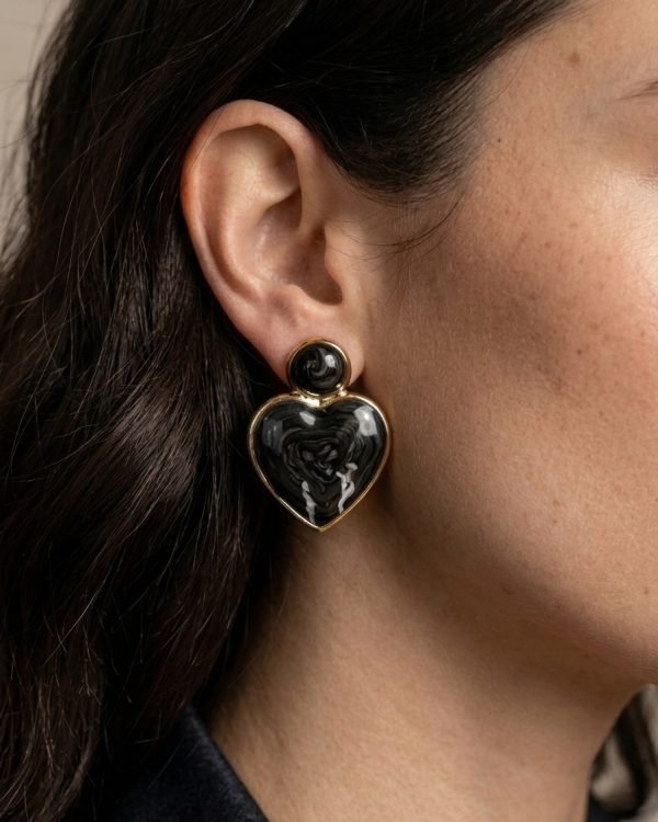 Heart Drop Earrings