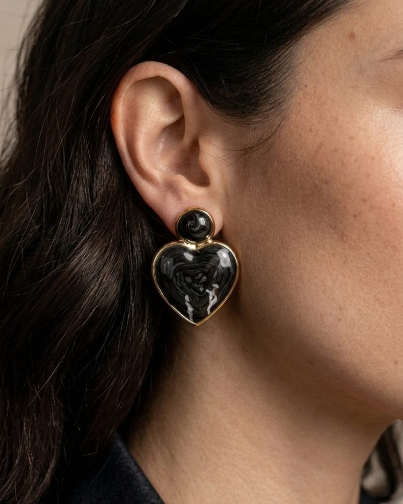 Heart Drop Earrings