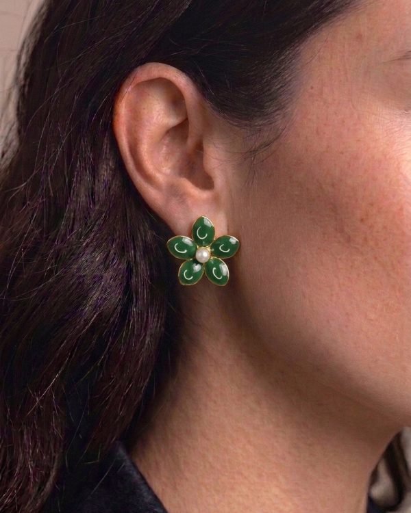 Pearl Petal Studs