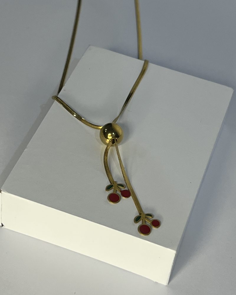 Cherry Drop Lariat